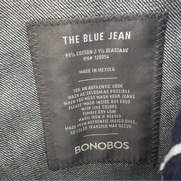 Bonobos Blue Jean stretch medium wash size 32 x 30 slim tailored fit - Picture 7 of 8